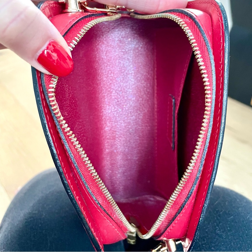 Louis Vuitton Authentic Red Epi Dauphine PM Crossbody Bag - Picture 8 of 9
